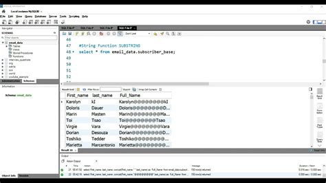 SQL SUBSTRING: Extract a Substring From a String .